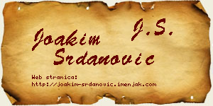 Joakim Srdanović vizit kartica